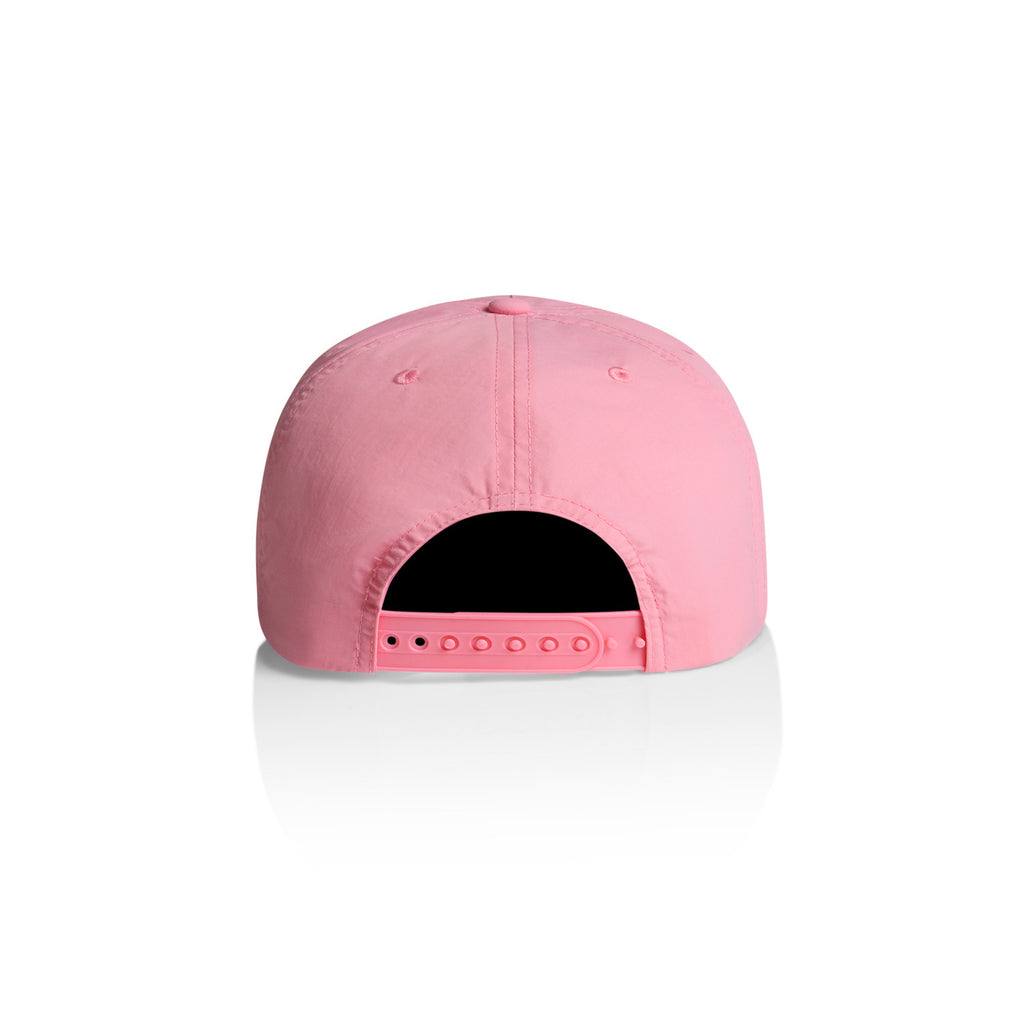 AS Colour Surf Cap in Bubblegum back view – Custom Embroidered | My Custom Beanie
