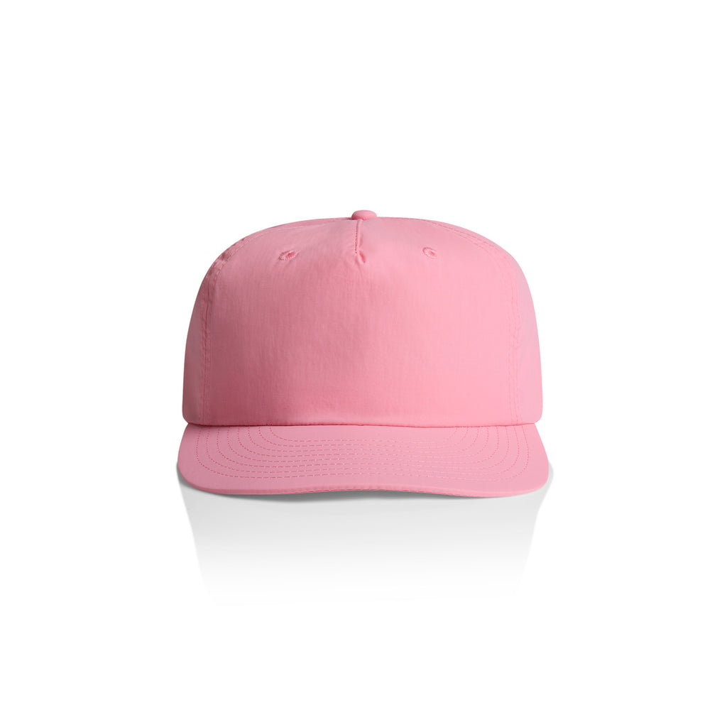 AS Colour Surf Cap in Bubblegum front view – Custom Embroidered | My Custom Beanie

