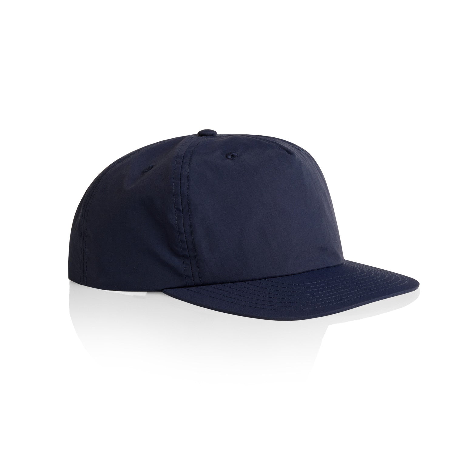 AS Colour Surf Cap in midnight blue side view – Custom Embroidered | My Custom Beanie
