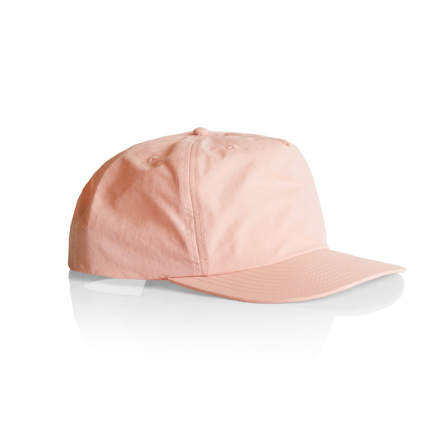 AS Colour Surf Cap in pale pink side view – Custom Embroidered | My Custom Beanie