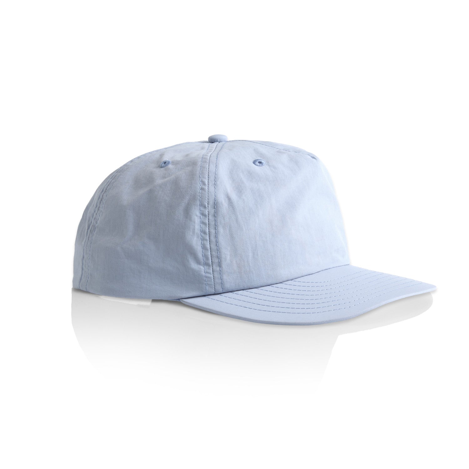 AS Colour Surf Cap in powder side view – Custom Embroidered | My Custom Beanie
