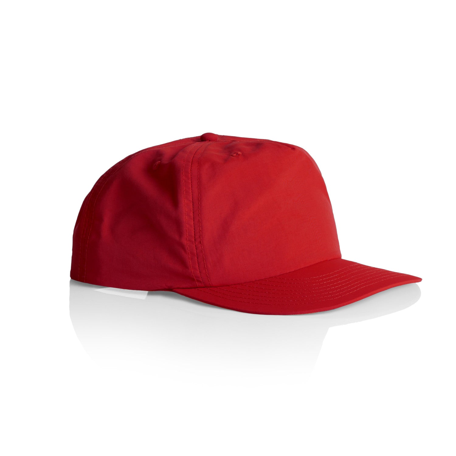 AS Colour Surf Cap in red side view – Custom Embroidered | My Custom Beanie

