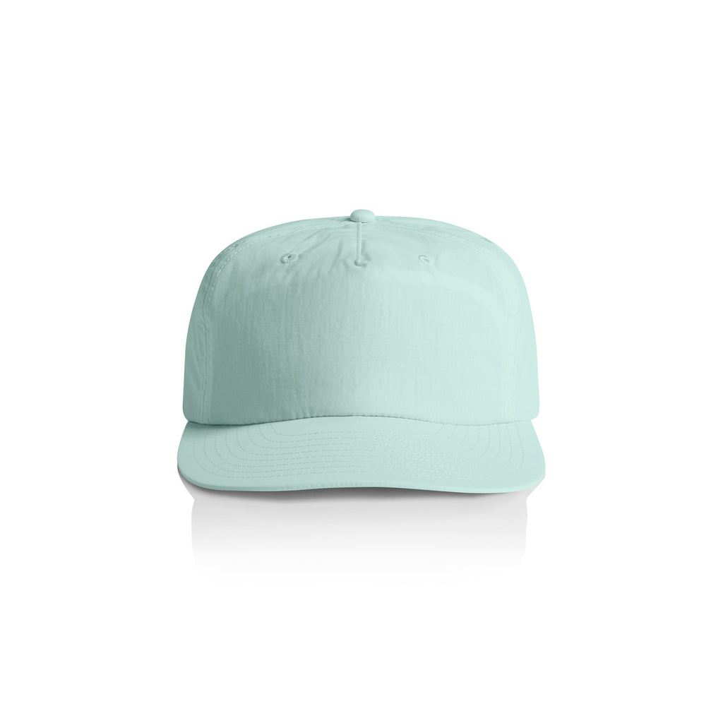 AS Colour Surf Cap in seafoam front view – Custom Embroidered | My Custom Beanie

