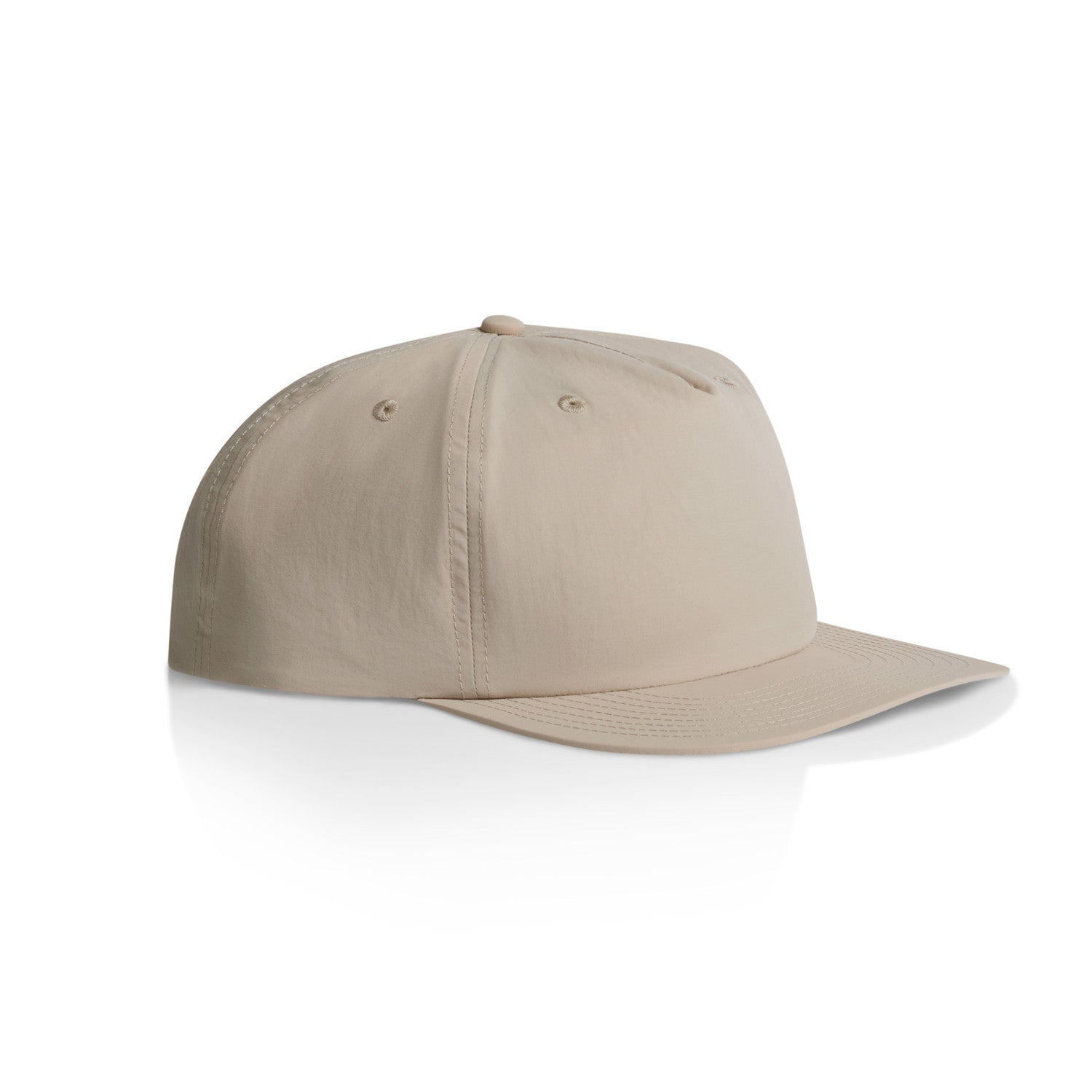 AS Colour Surf Cap in taupe side view – Custom Embroidered | My Custom Beanie

