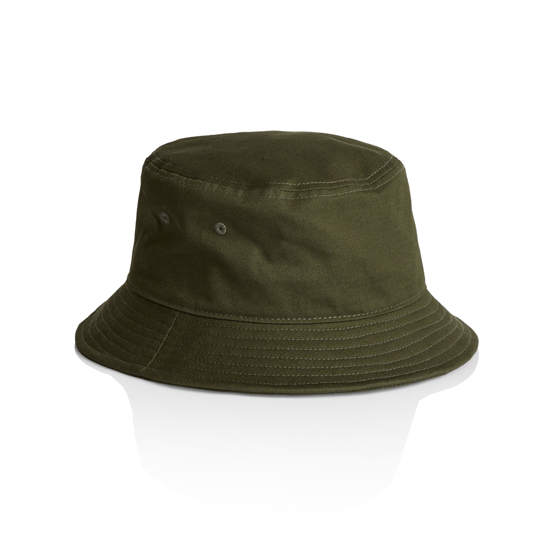Front Image of AS Colour Bucket Hat in Colour Army