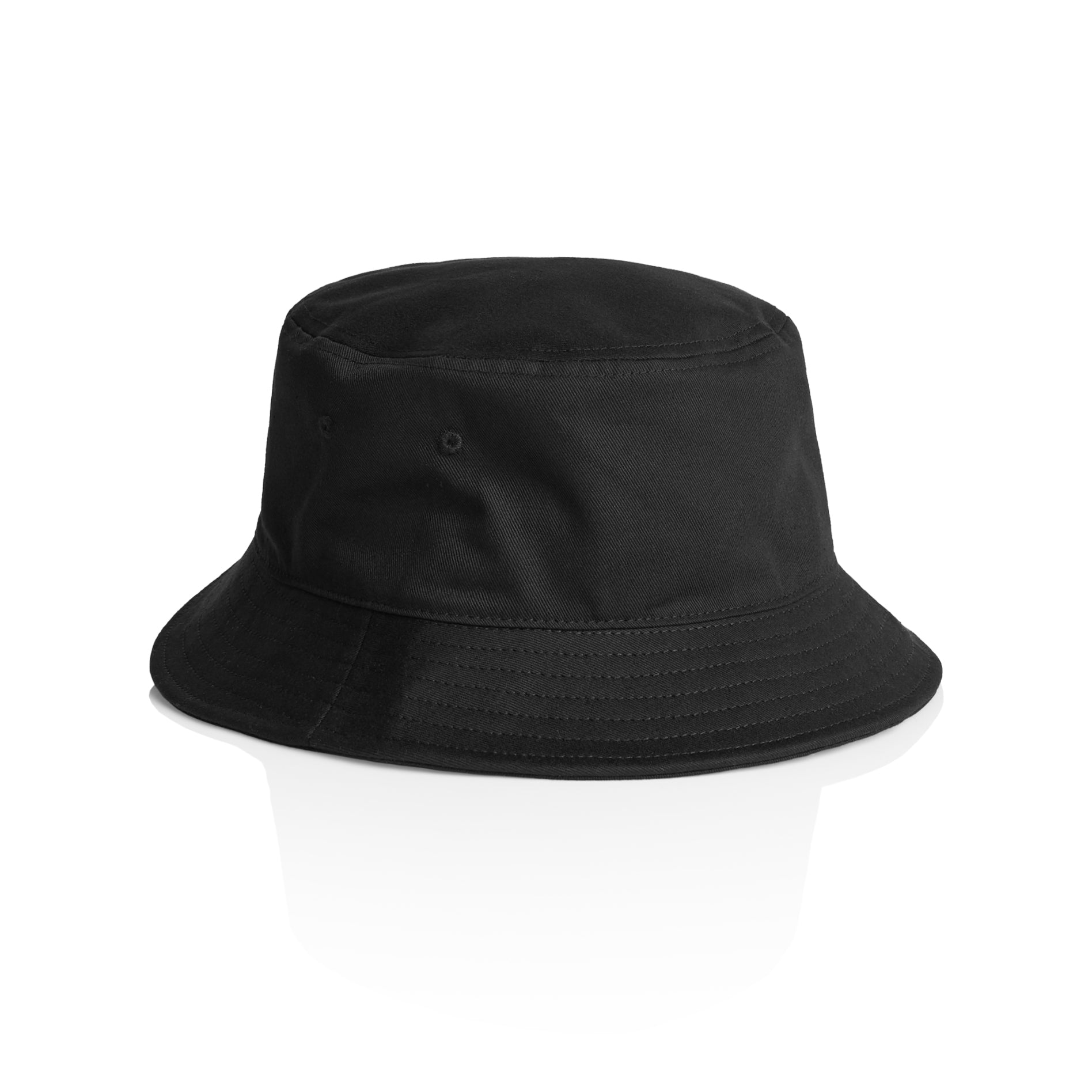Front Image of AS Colour Bucket Hat in Colour Black