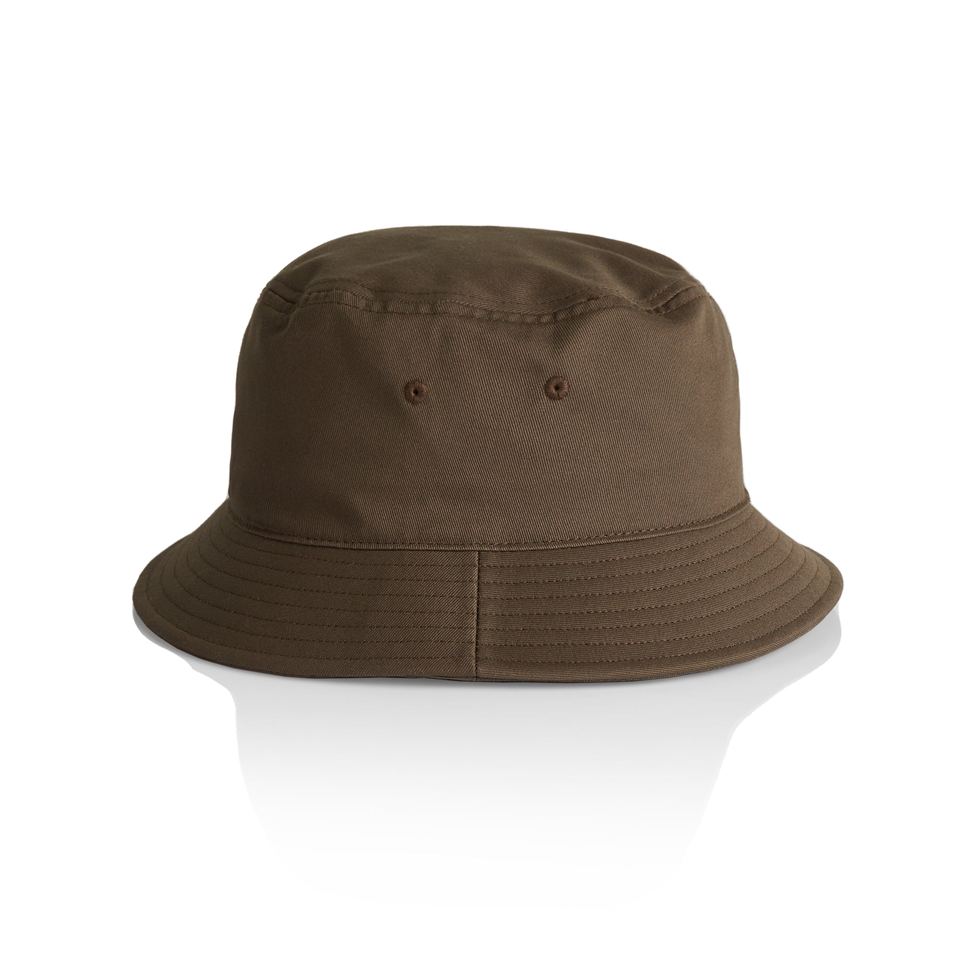 Front Image of AS Colour Bucket Hat in Colour Walnut