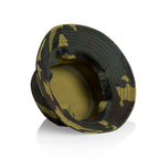 Inside view of AS Colour Camo bucket hat on a white background