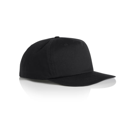 Side image of AS Colour Surf Cotton Cap in black