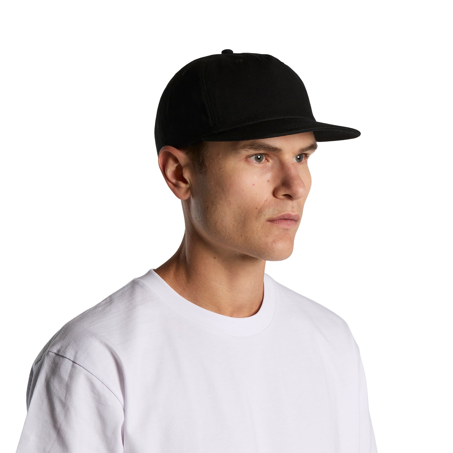 Image of model wearing AS Colour Surf Cotton Cap in black