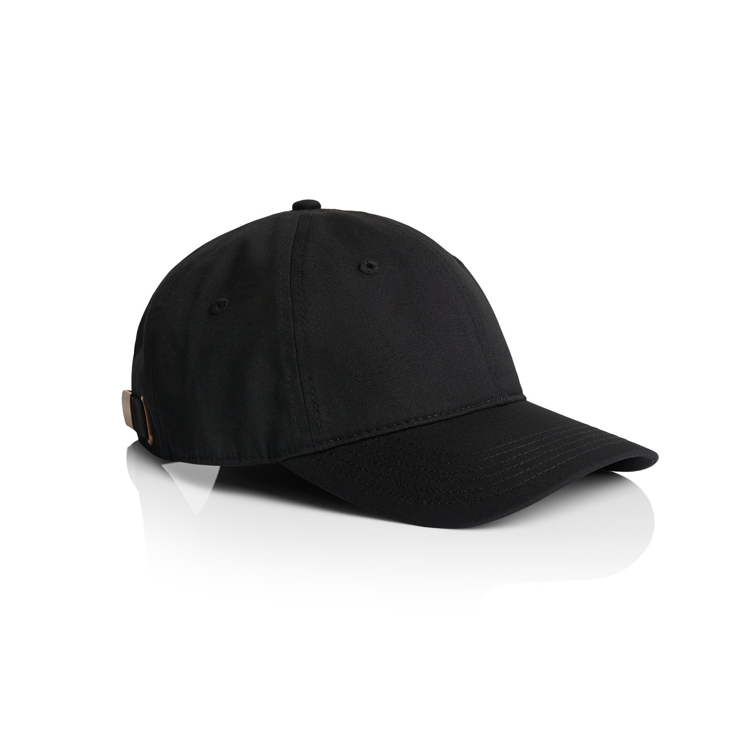 Side image of AS Colour Access Cap in black