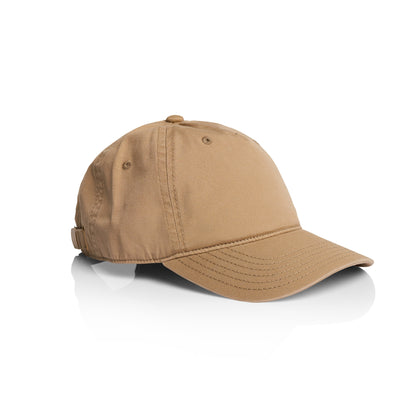 Side image of AS Colour Access Five Panel Cap in sand