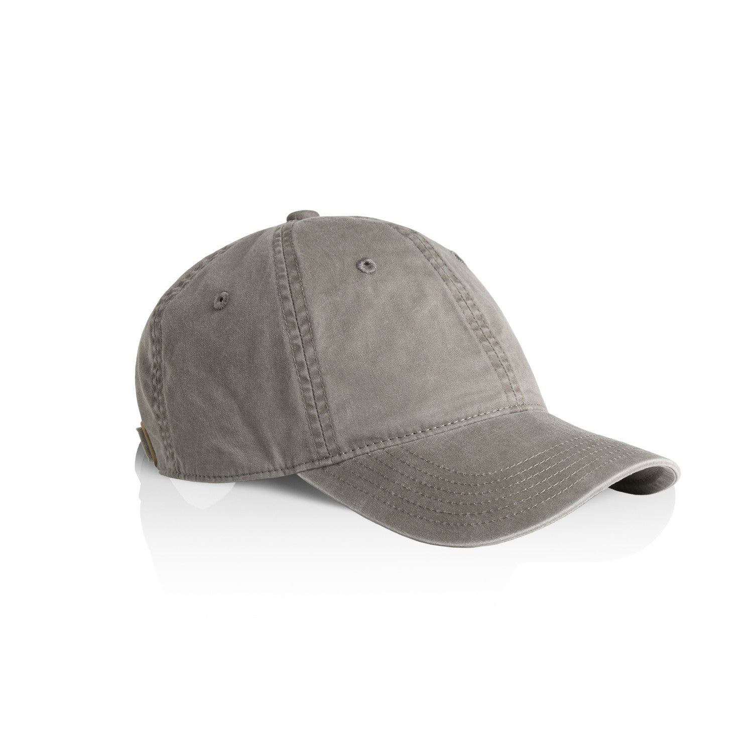 Product image of as colour access faded cap in the colour grey viewed from the side on a white background