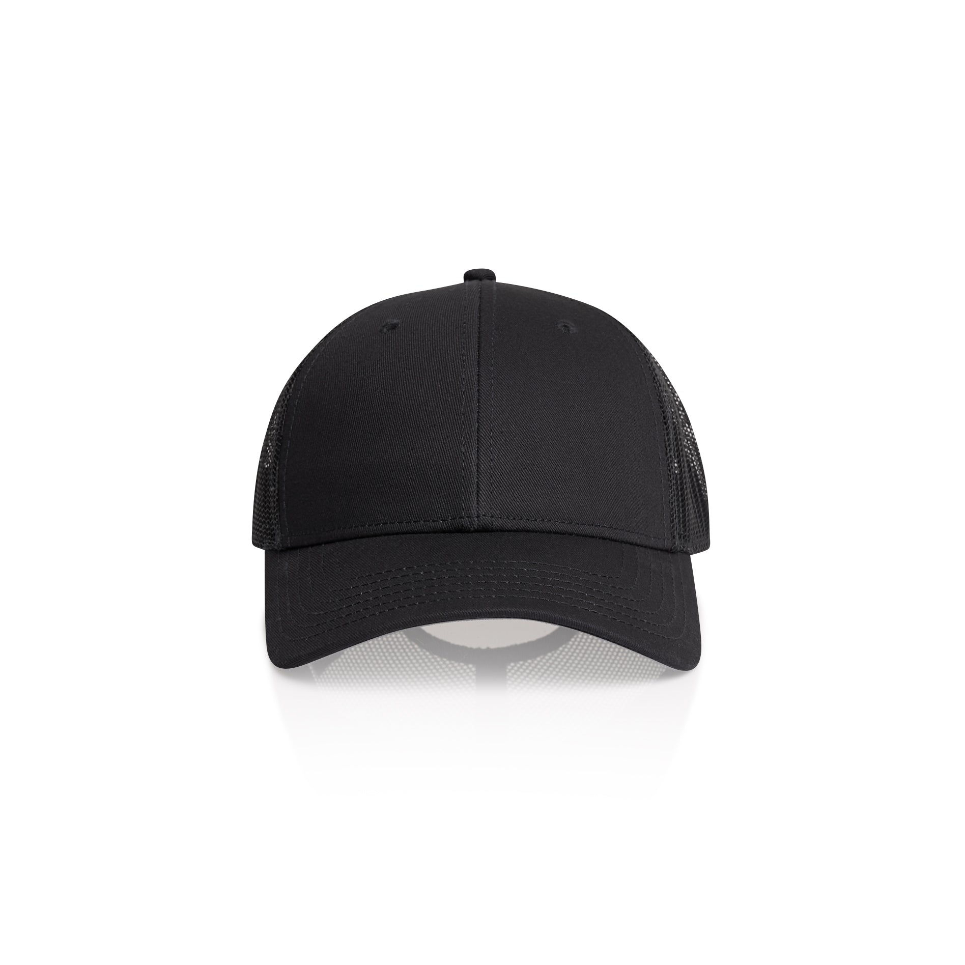 Front Image of AS Colour Icon Trucker Cap in Colour Navy