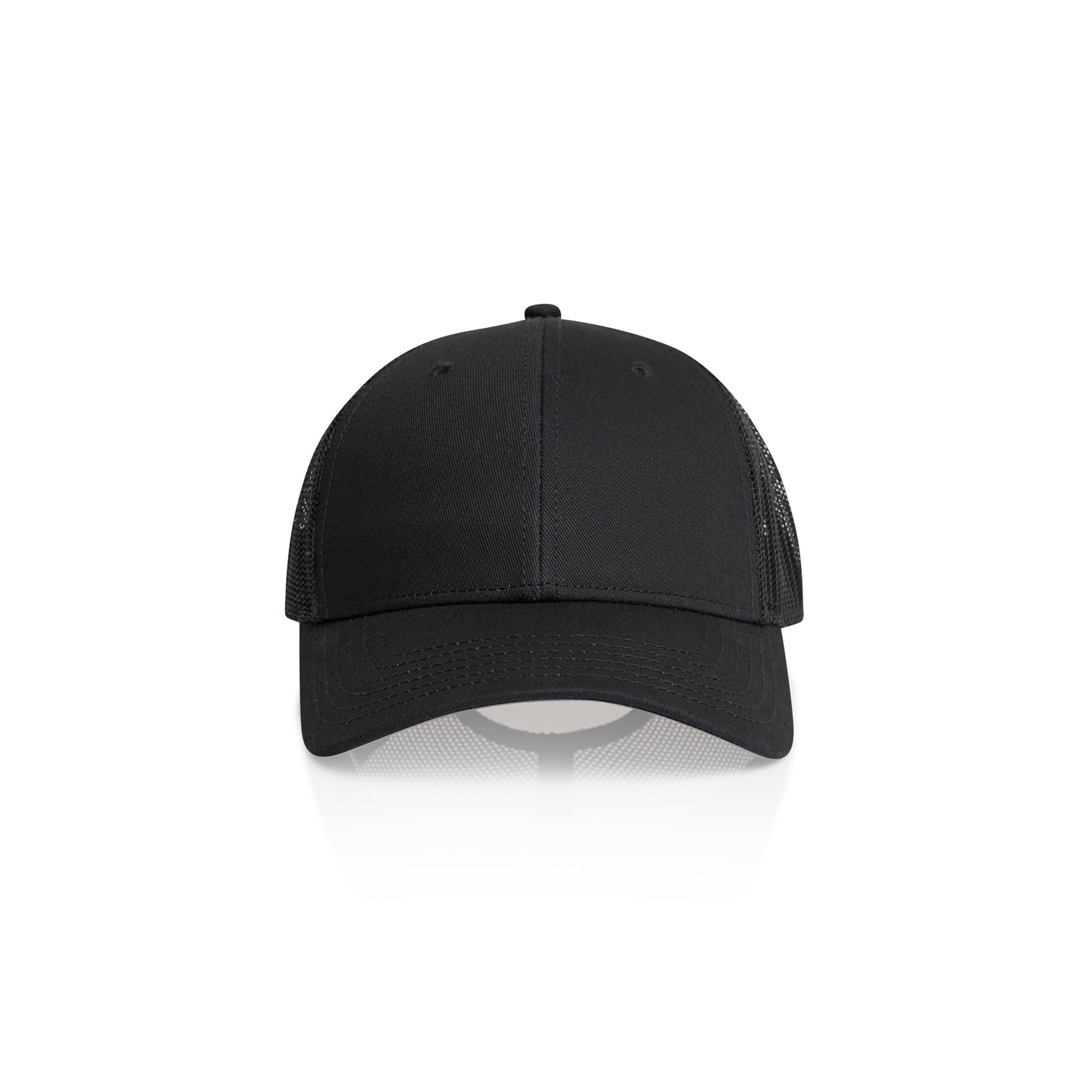 Front Image of AS Colour Icon Trucker Cap in Colour Navy