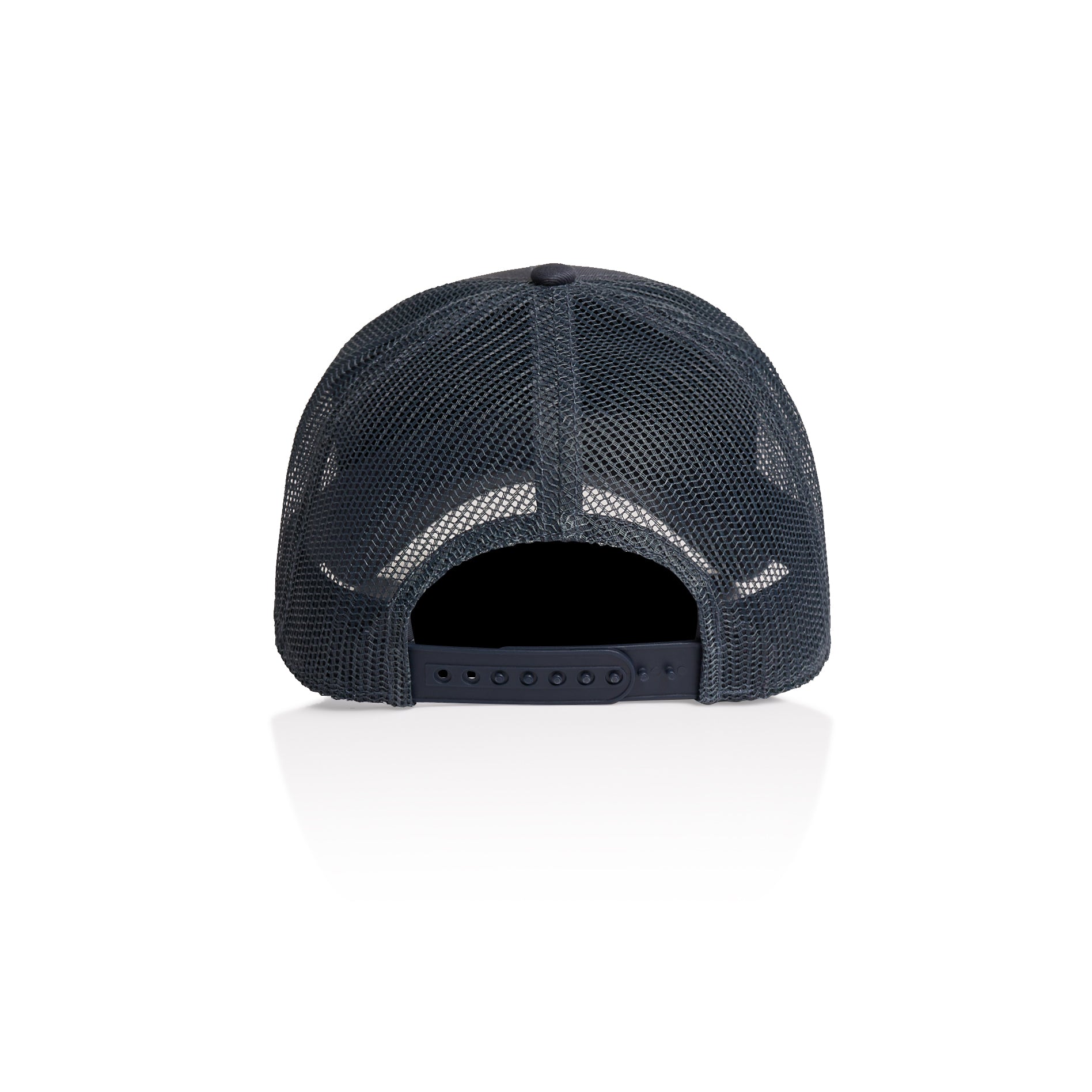 Back Image of AS Colour Icon Trucker Cap in Colour Petrol Blue