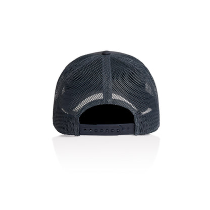 Back Image of AS Colour Icon Trucker Cap in Colour Petrol Blue