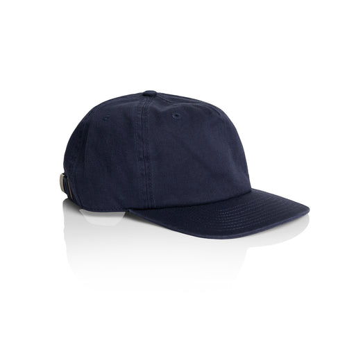 Side Image of AS Colour Class Five Panel Cap in Midnight Blue