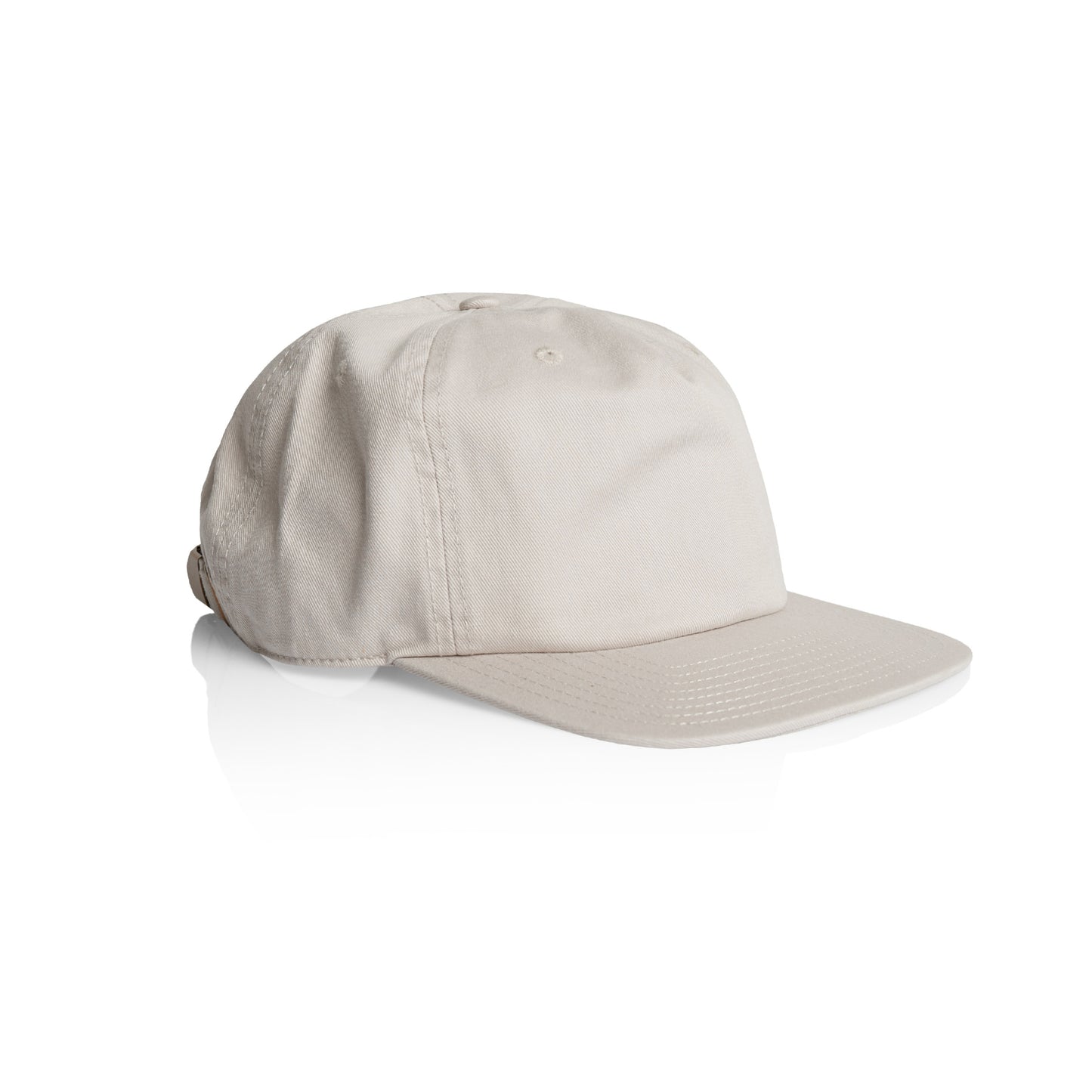 Side Image of AS Colour Class Five Panel Cap in Bone