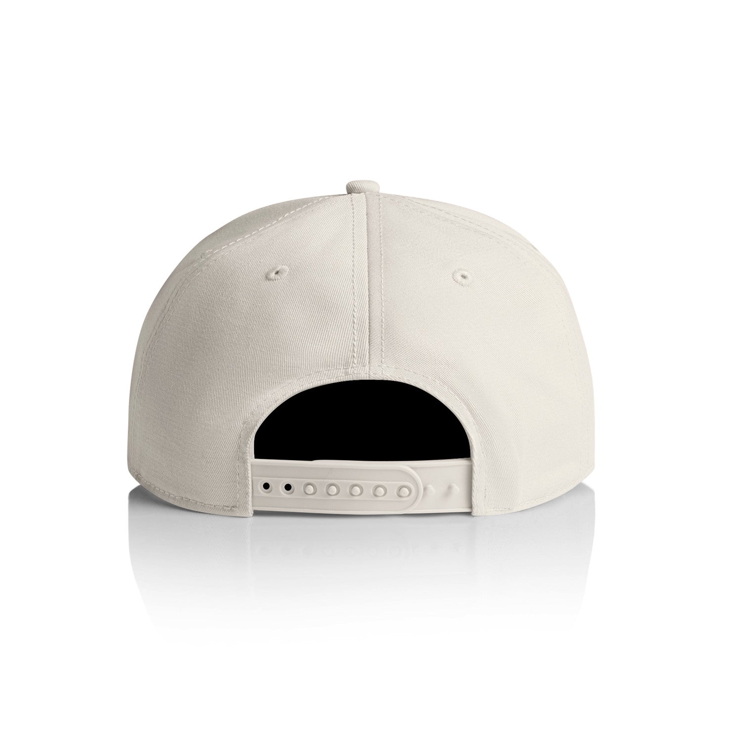 back product image of as colour stock 7 panel cap in colour bone