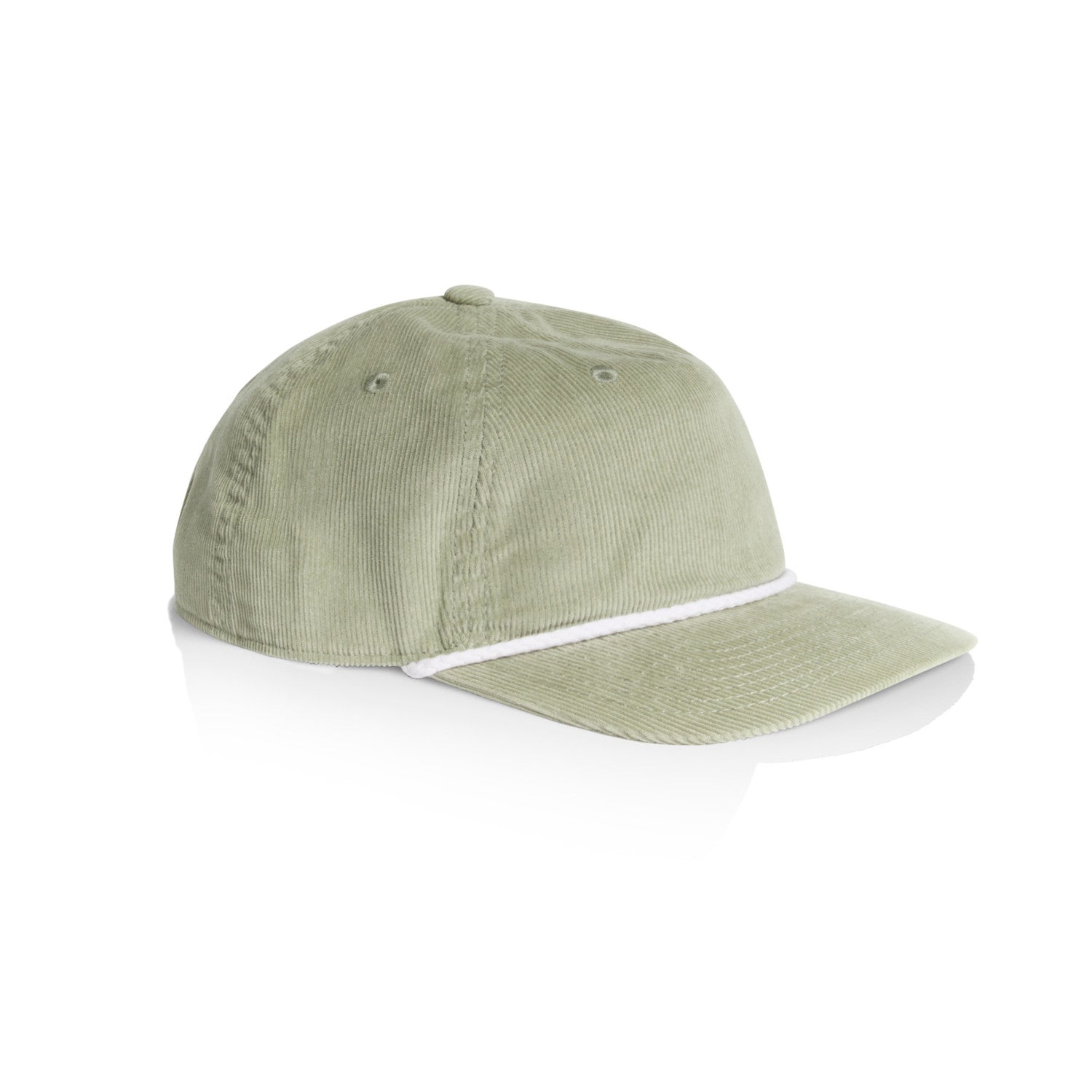 AS Colour class cord rope cap in eucalyptus viewed from the side on a white background