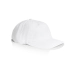 AS Colour class cord rope cap in white viewed from the side on a white background