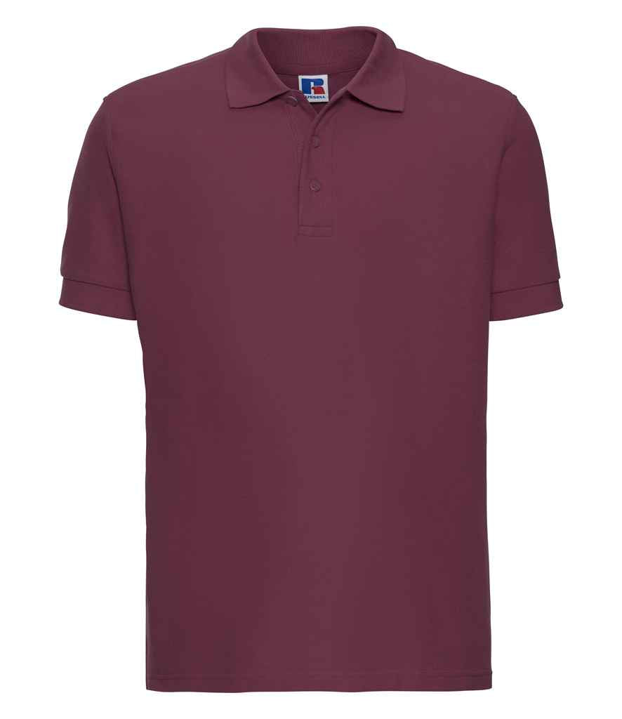 product image russell ultimate cotton pique polo-shirt colour burgundy