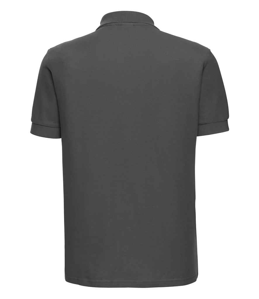 product image russell ultimate cotton pique polo-shirt colour titanium back image