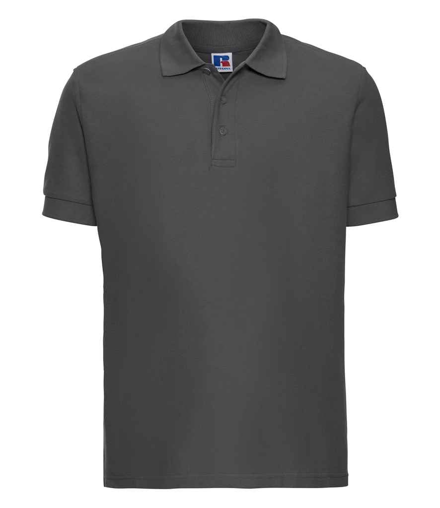 product image russell ultimate cotton pique polo-shirt colour titanium
