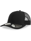 product image of atlantis bryce recycled trucker 6 panel cap in colour black/black
