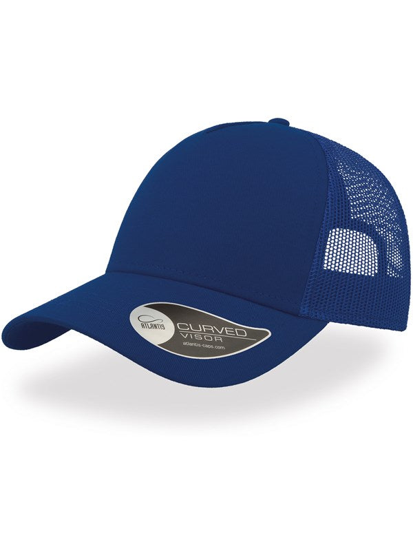 Product Image of Atlantis Rapper Cotton 5 Panel Trucker Cap Adult in royal/royal