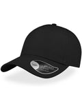 product image of Shot Curved Visor 5 Panel Structured Cap in colour black