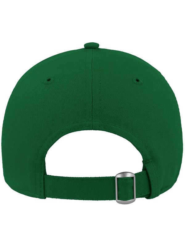 product image of Shot Curved Visor 5 Panel Structured Cap from the back in colour green