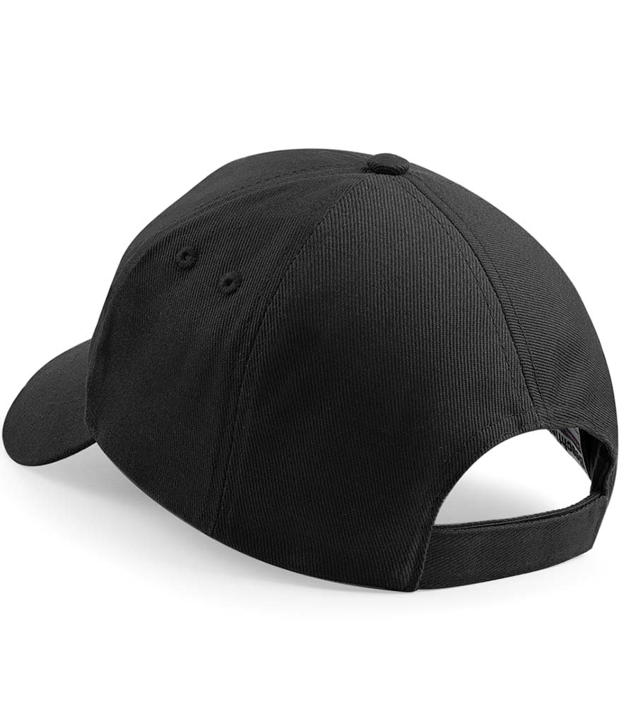 Beechfield Ultimate 5 Panel Cap - Back Image - Colour Black 