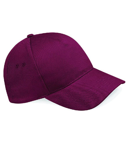 Burgundy Beechfield Ultimate 5 Panel Cap