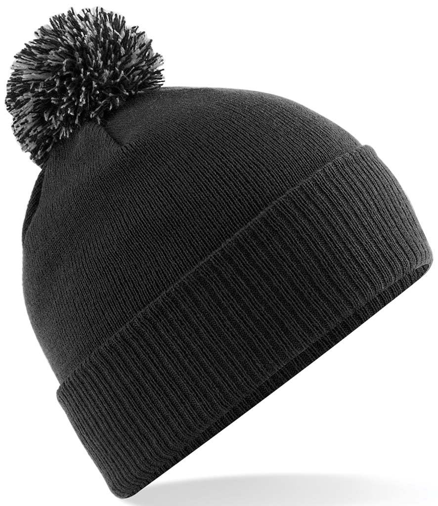 Beechfield Snowstar® Beanie Black & Graphite Grey