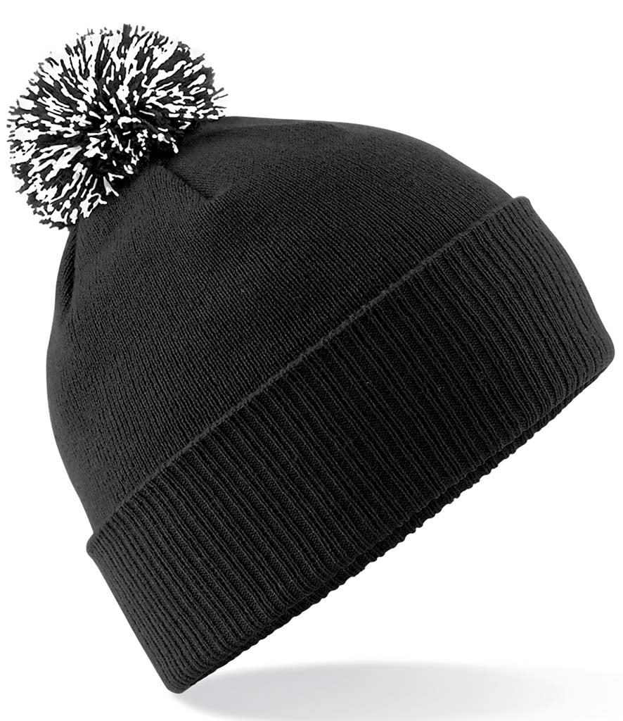 Beechfield Snowstar® Beanie Black & White