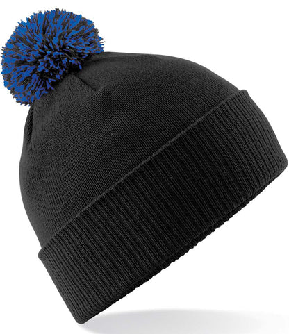 Beechfield Snowstar® Beanie Black & Bright Royal