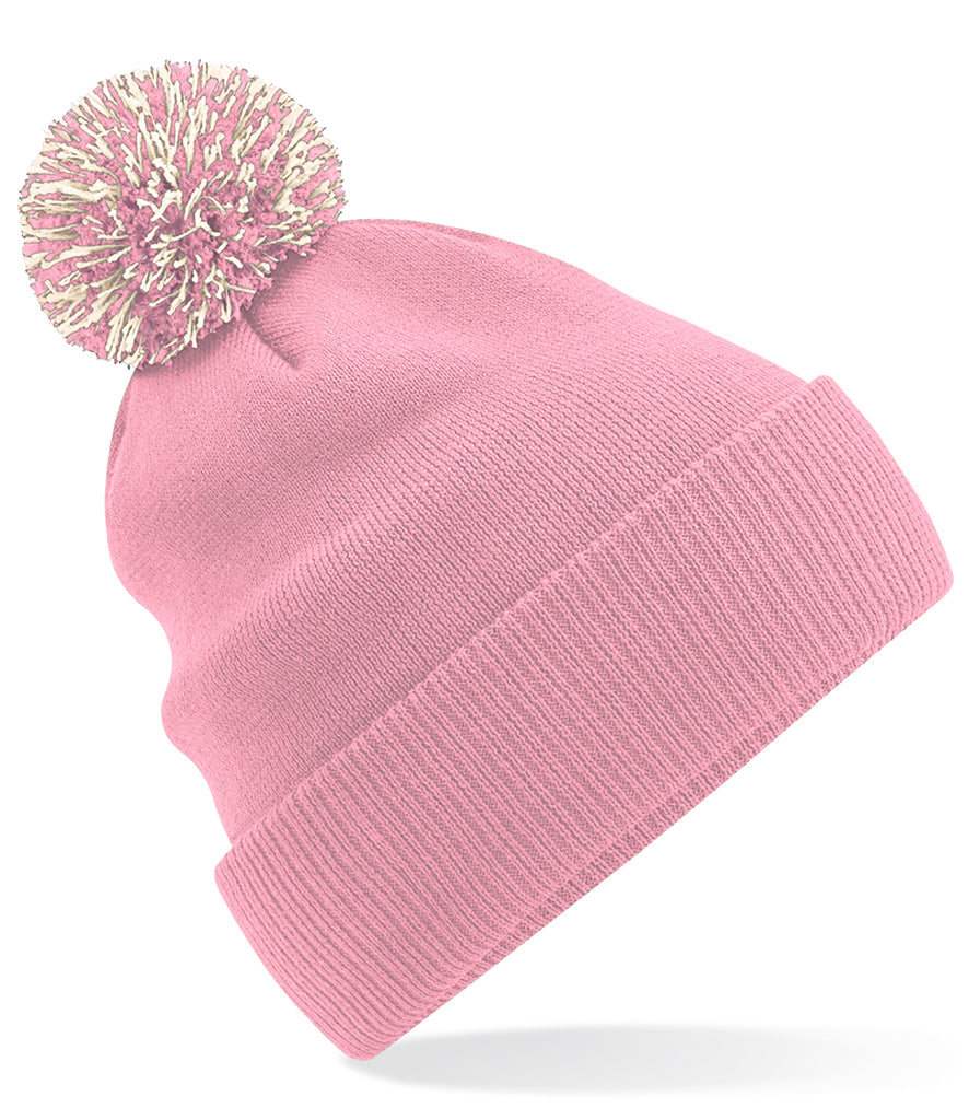 Beechfield Snowstar® Beanie Dusty Pink Off White