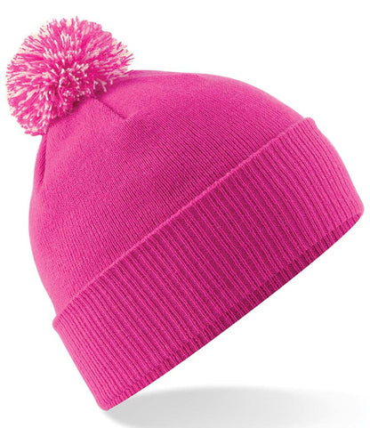 Beechfield Snowstar® Beanie Fuchsia Off White