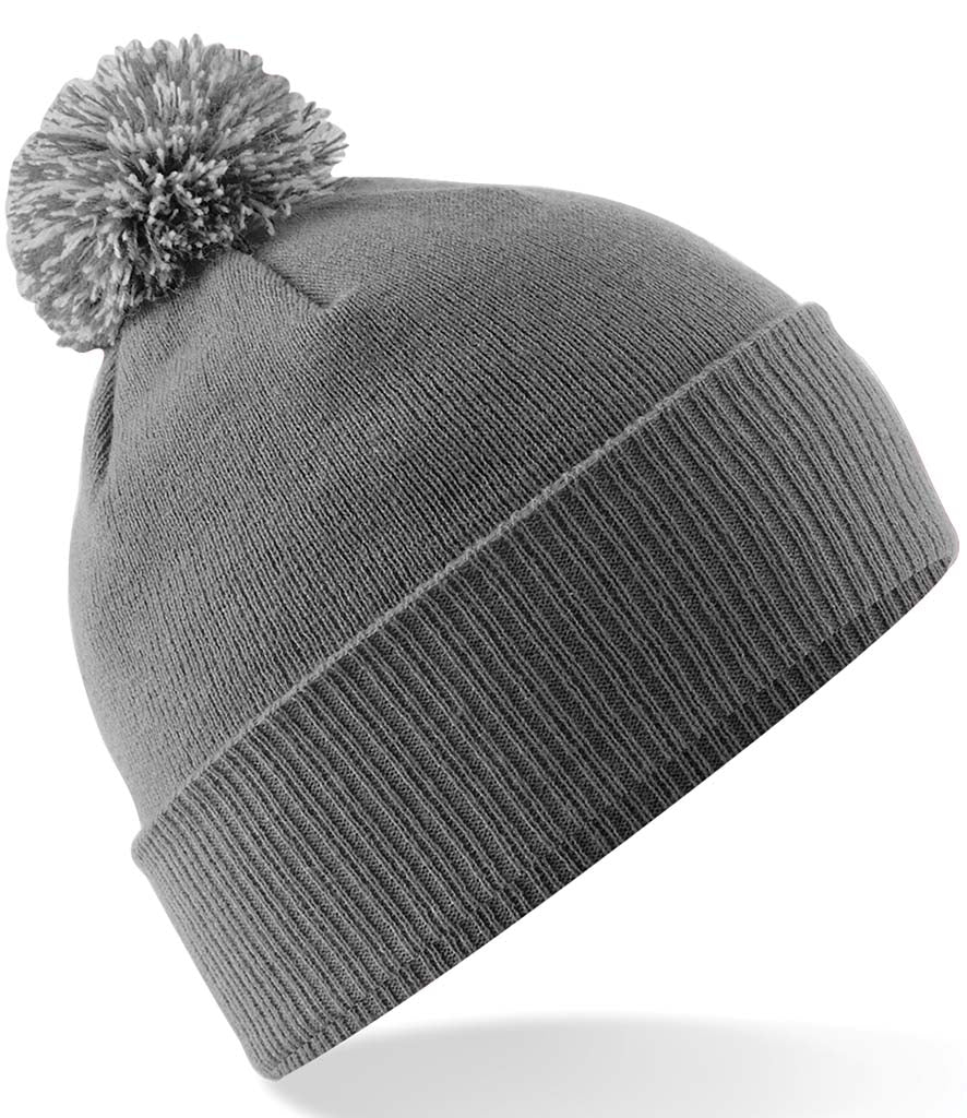 Beechfield Snowstar® Beanie Graphite Grey & Light Grey