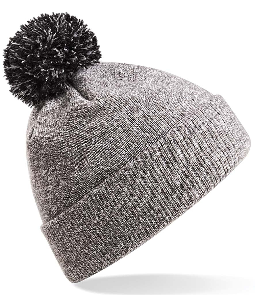 Beechfield Snowstar® Beanie Heather Grey & Black