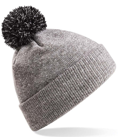 Beechfield Snowstar® Beanie Heather Grey & Black