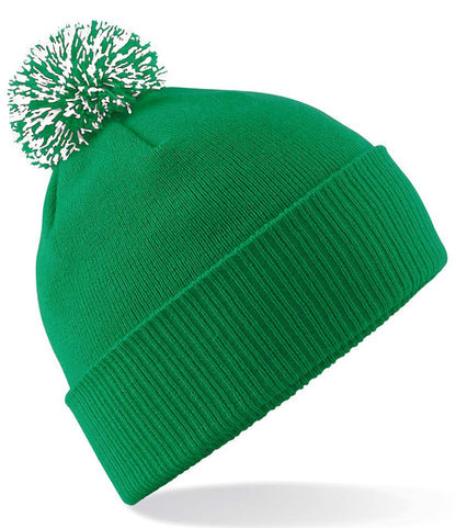 Beechfield Snowstar® Beanie Kelly Green & White