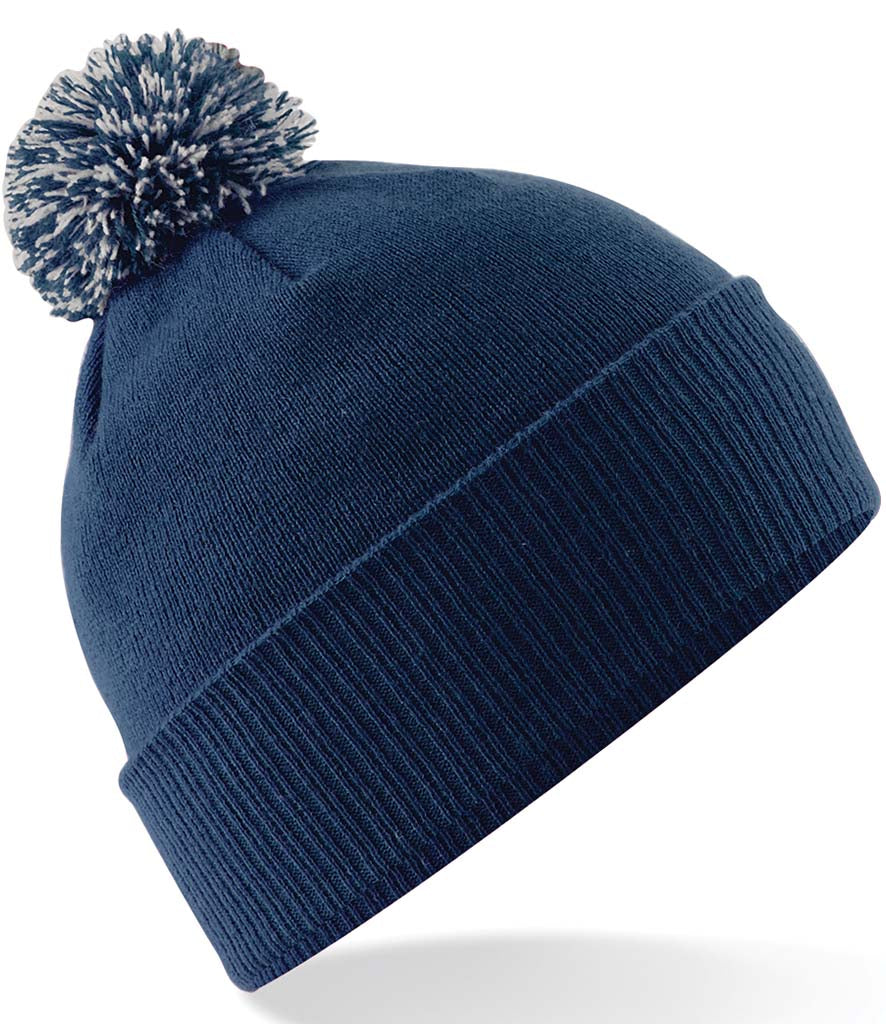 Beechfield Snowstar® Beanie Navy & Light Grey