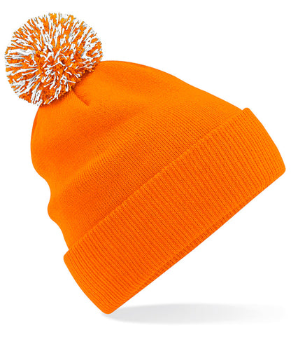 Beechfield Snowstar® Beanie Orange & White