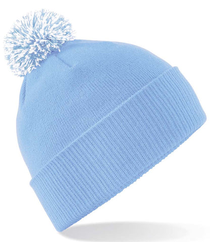 Beechfield Snowstar® Beanie Sky Blue & White