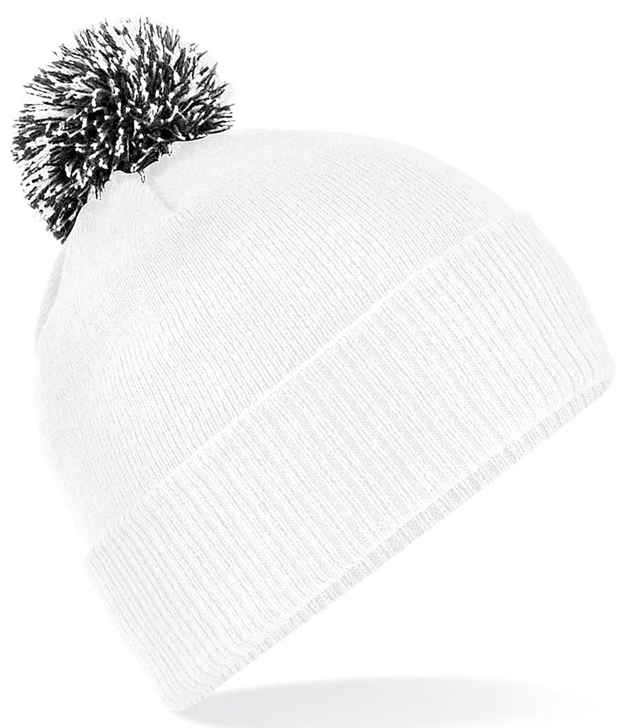 Beechfield Snowstar® Beanie White & Black