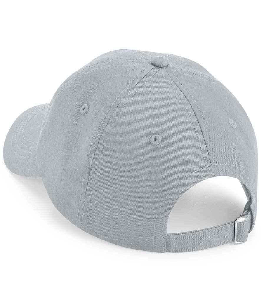 Product image of beechfield organic cotton five panel cap in light grey back image