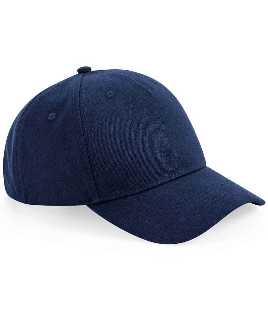 Product image of beechfield organic cotton five panel cap in navy